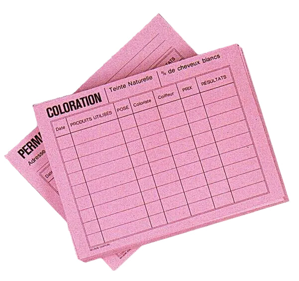 Kartica za evidenciju farbanja