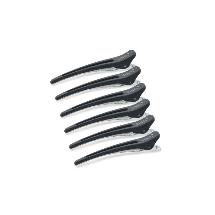 Sibel Carbon- aluminijumske šnalice za sekcioniranje kose L 12 cm